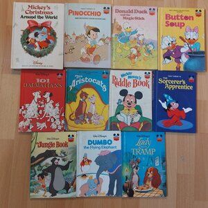 Vtg 1970s Disney's Wonderful World of Reading Hardcover Books - lot of 11